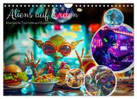 Vorderes Coverbild Aliens auf Erden - Kosmische Touristen auf Expedition (Wandkalender 2025 DIN A4 quer), CALVENDO Monatskalender