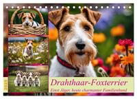 Drahthaar-Foxterrier (Tischkalender 2025 DIN A5 quer), CALVENDO Monatskalender