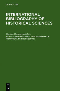 International Bibliography of Historical Sciences / 2002