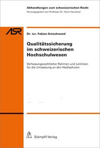 Qualitätssicherung im schweizerischen Hochschulwesen