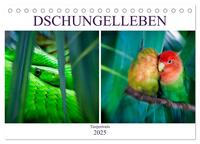 Dschungelleben - Tierportraits (Tischkalender 2025 DIN A5 quer), CALVENDO Monatskalender