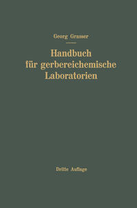 Vorderes Coverbild Handbuch für Gerbereichemische Laboratorien