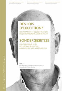 Vorderes Coverbild Des lois d’exception? / Sondergesetze?