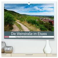 Die Weinstaße im Elsass (hochwertiger Premium Wandkalender 2025 DIN A2 quer), Kunstdruck in Hochglanz
