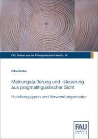 Vorderes Coverbild Meinungsäußerung und -steuerung aus pragmalinguistischer Sicht