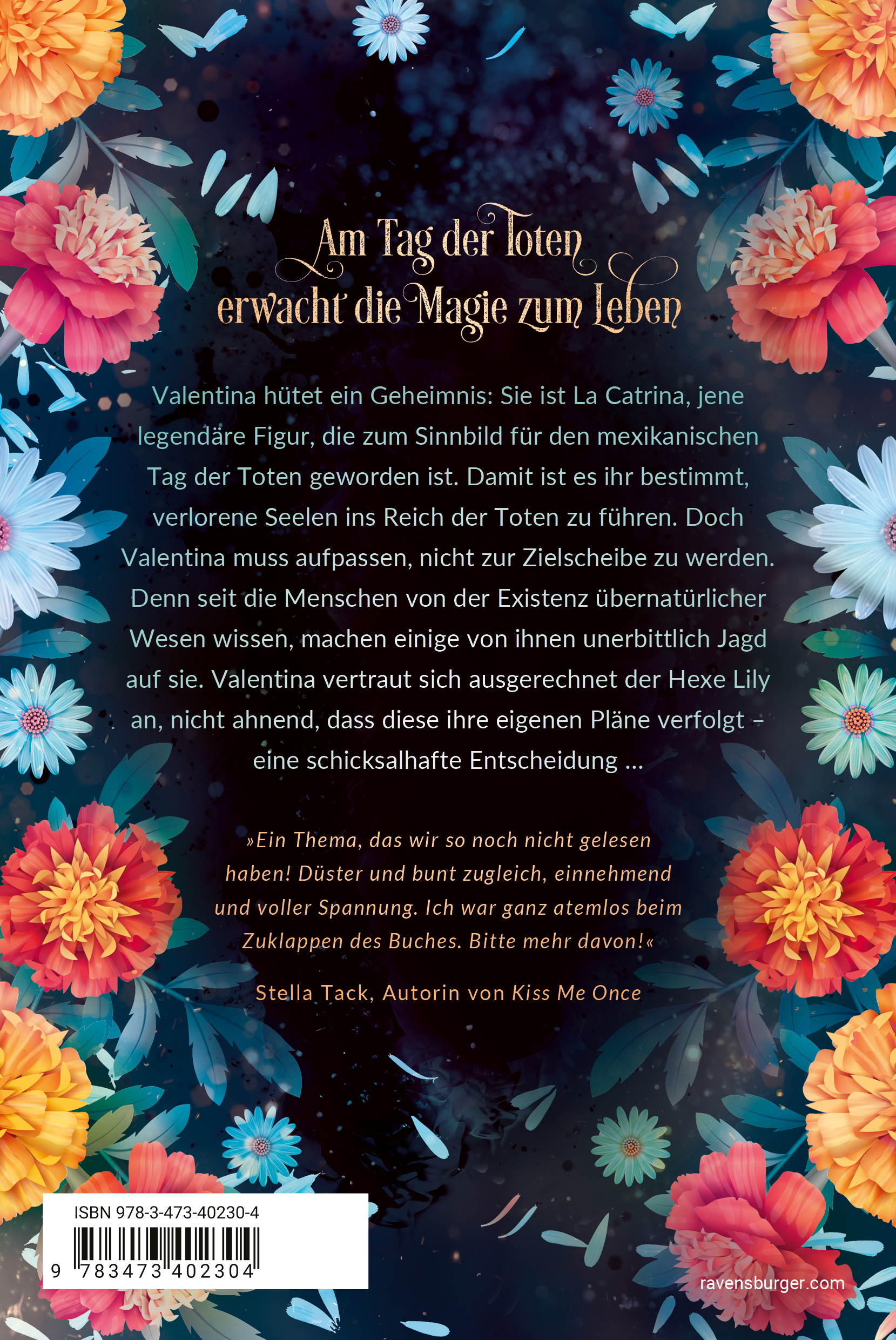Rückseitencover Flowers & Bones, Band 1 - Tag der Seelen