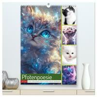 Pfotenpoesie (hochwertiger Premium Wandkalender 2026 DIN A2 hoch), Kunstdruck in Hochglanz