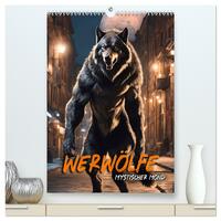 Vorderes Coverbild Werwölfe - mystischer Mond (hochwertiger Premium Wandkalender 2025 DIN A2 hoch), Kunstdruck in Hochglanz