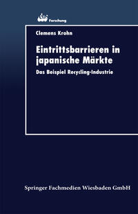 Vorderes Coverbild Eintrittsbarrieren in japanische Märkte