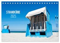Strandkörbe 2025 (Tischkalender 2025 DIN A5 quer), CALVENDO Monatskalender