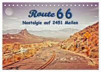 Nostalgie auf 2451 Meilen - Route 66 (Tischkalender 2026 DIN A5 quer), CALVENDO Monatskalender