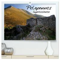 Peloponnes Impressionen / 2025 (hochwertiger Premium Wandkalender 2025 DIN A2 quer), Kunstdruck in Hochglanz