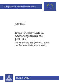 Vorderes Coverbild Grenz- und Richtwerte im Anwendungsbereich des § 906 BGB
