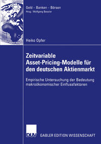Vorderes Coverbild Zeitvariable Asset-Pricing-Modelle für den deutschen Aktienmarkt