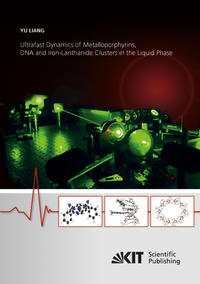 Ultrafast Dynamics of Metalloporphyrins, DNA and Iron-Lanthanide Clusters in the Liquid Phase