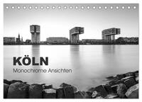 Köln - monochrome Ansichten (Tischkalender 2025 DIN A5 quer), CALVENDO Monatskalender