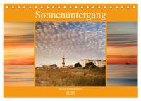 Sonnenuntergang an der Ostsee (Tischkalender 2025 DIN A5 quer), CALVENDO Monatskalender