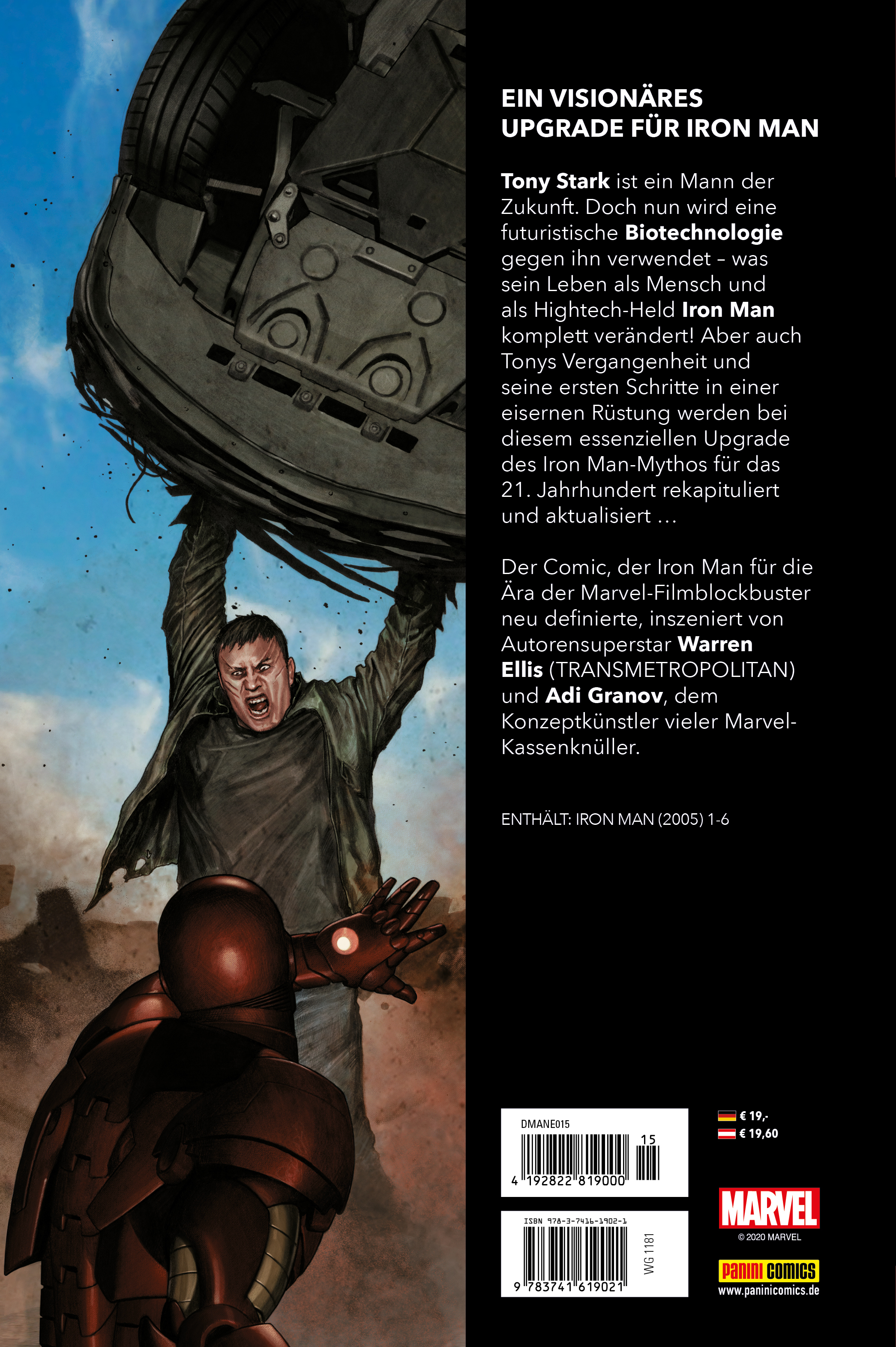 Rückseitencover Marvel Must-Have: Iron Man: Extremis