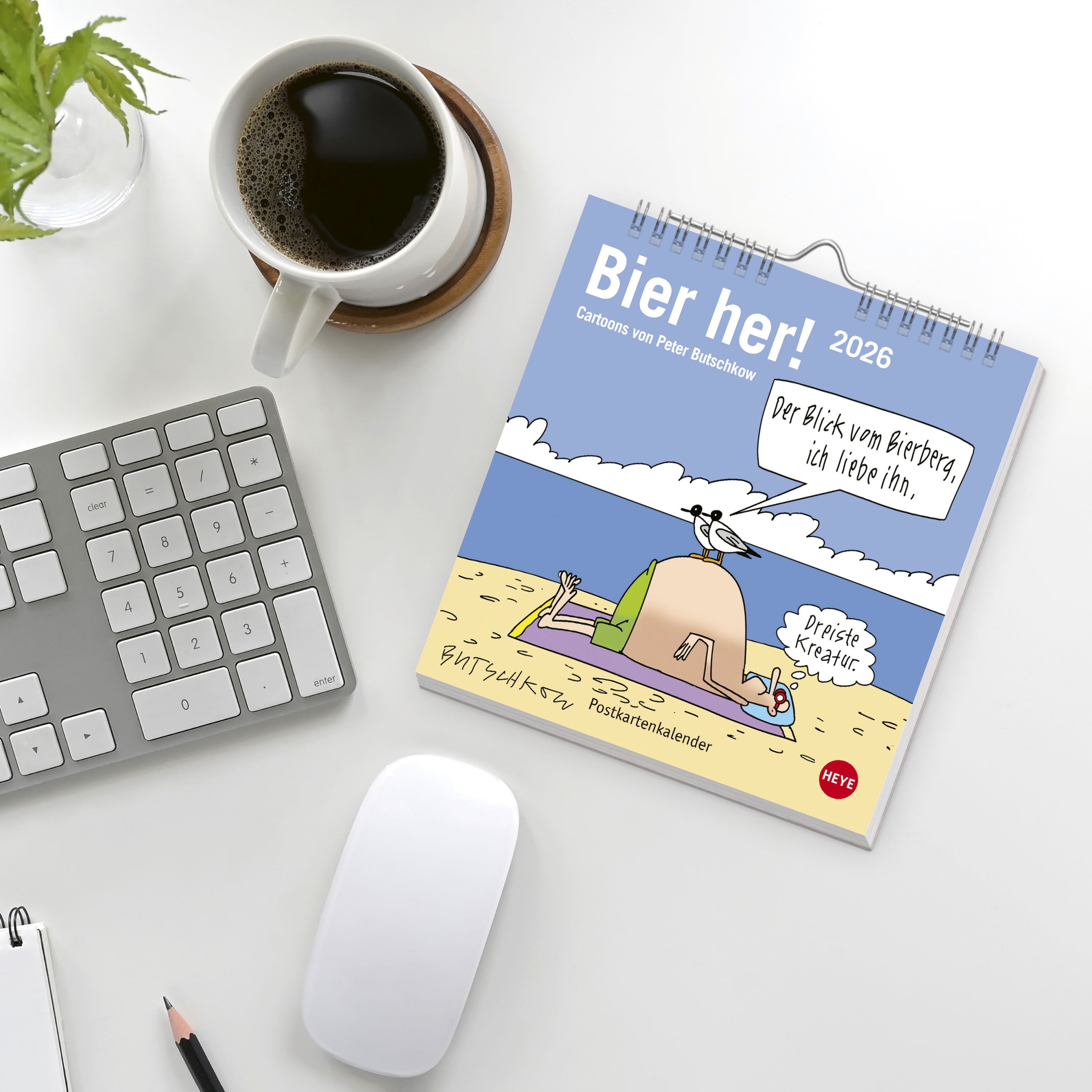 Peter Butschkow: Bier her Postkartenkalender 2026