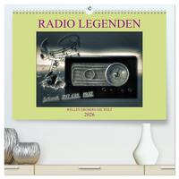 RADIO LEGENDEN (hochwertiger Premium Wandkalender 2026 DIN A2 quer), Kunstdruck in Hochglanz