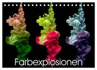 Farbexplosionen (Tischkalender 2025 DIN A5 quer), CALVENDO Monatskalender