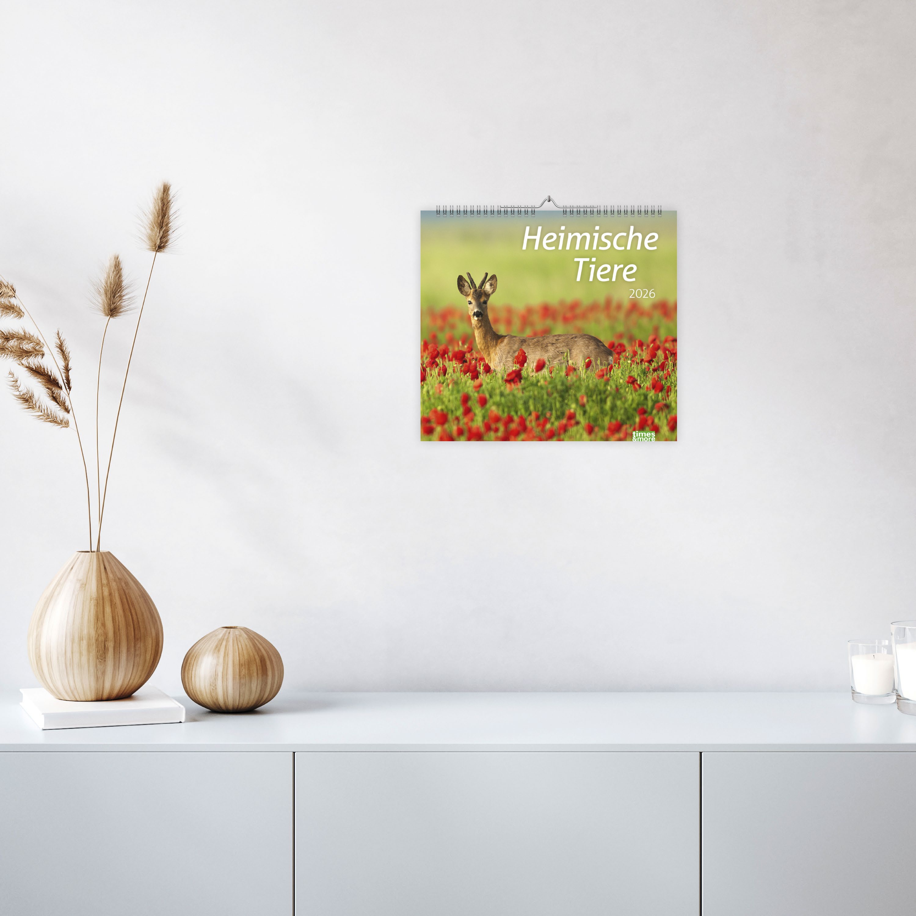 times&more Heimische Tiere Bildkalender 2026