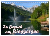 Zu Besuch am Riessersee (Tischkalender 2025 DIN A5 quer), CALVENDO Monatskalender