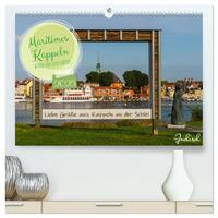 Maritimes Kappeln - Rund um den Hafen (hochwertiger Premium Wandkalender 2025 DIN A2 quer), Kunstdruck in Hochglanz