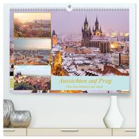 Aussichten auf Prag (hochwertiger Premium Wandkalender 2025 DIN A2 quer), Kunstdruck in Hochglanz