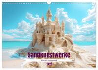 Sandkunstwerke - Einfach faszinierend (Wandkalender 2025 DIN A3 quer), CALVENDO Monatskalender