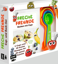 Freche Freunde: Das freche Cup- und Back-Set – Mit 5 Cups und 20 frechen Rezepten für die ganze Familie