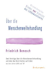 Vorderes Coverbild Über die Menschenweihehandlung