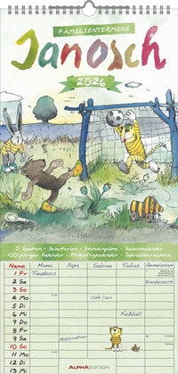 Janosch 2026 Familienplaner - Familien-Timer - Termin-Planer - Kinder-Kalender - Familien-Kalender - 22x45