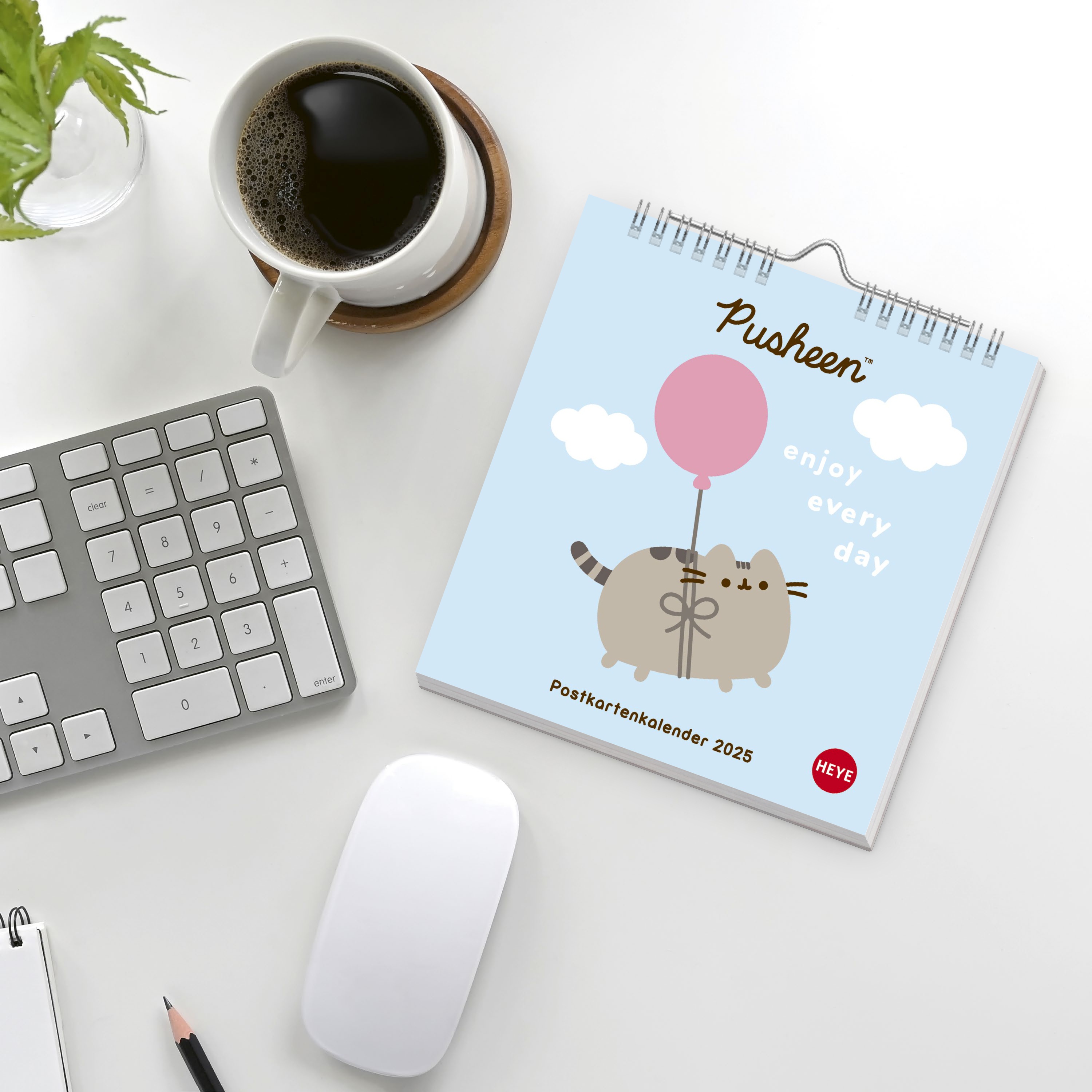 Pusheen Postkartenkalender 2025