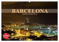 Barcelona Impressionen (Wandkalender 2025 DIN A2 quer), CALVENDO Monatskalender