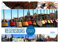 REGENSBURG - urbanes Leben (Wandkalender 2026 DIN A2 quer), CALVENDO Monatskalender