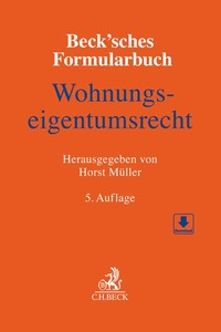 Vorderes Coverbild Beck'sches Formularbuch Wohnungseigentumsrecht