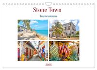 Stone Town - Impressionen (Wandkalender 2026 DIN A4 quer), CALVENDO Monatskalender