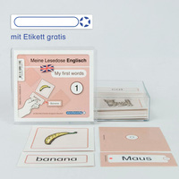 Vorderes Coverbild Meine Lesedose Englisch 1 - My first words - Grundwortschatz Deutsch - Englisch - DaZ