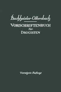Vorschriftenbuch für Drogisten