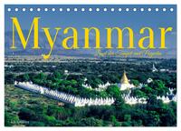 Myanmar Land der Tempel und Pagoden (Tischkalender 2026 DIN A5 quer), CALVENDO Monatskalender
