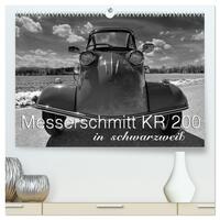 Messerschmitt KR 200 in schwarzweiß (hochwertiger Premium Wandkalender 2025 DIN A2 quer), Kunstdruck in Hochglanz