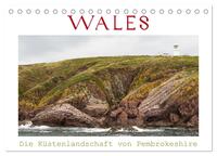 WALES - Die Küstenlandschaft von Pembrokeshire (Tischkalender 2025 DIN A5 quer), CALVENDO Monatskalender