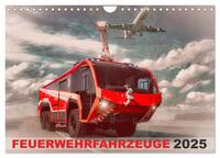 Vorderes Coverbild Feuerwehrfahrzeuge (Wandkalender 2025 DIN A4 quer), CALVENDO Monatskalender