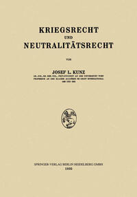 Kriegsrecht und Neutralitätsrecht
