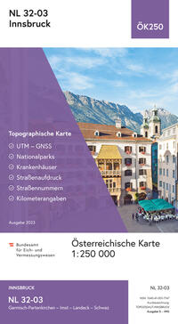 BEV-Karte NL 32-03, Innsbruck 1:250 000