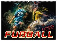 Fußball - extrem (Wandkalender 2025 DIN A2 quer), CALVENDO Monatskalender