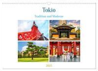 Tokio - Tradition und Moderne (Wandkalender 2025 DIN A3 quer), CALVENDO Monatskalender