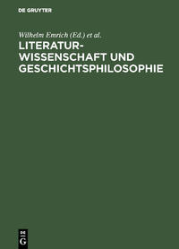 Vorderes Coverbild Literaturwissenschaft und Geschichtsphilosophie