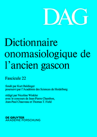 Dictionnaire onomasiologique de l’ancien gascon (DAG). Fascicule 22